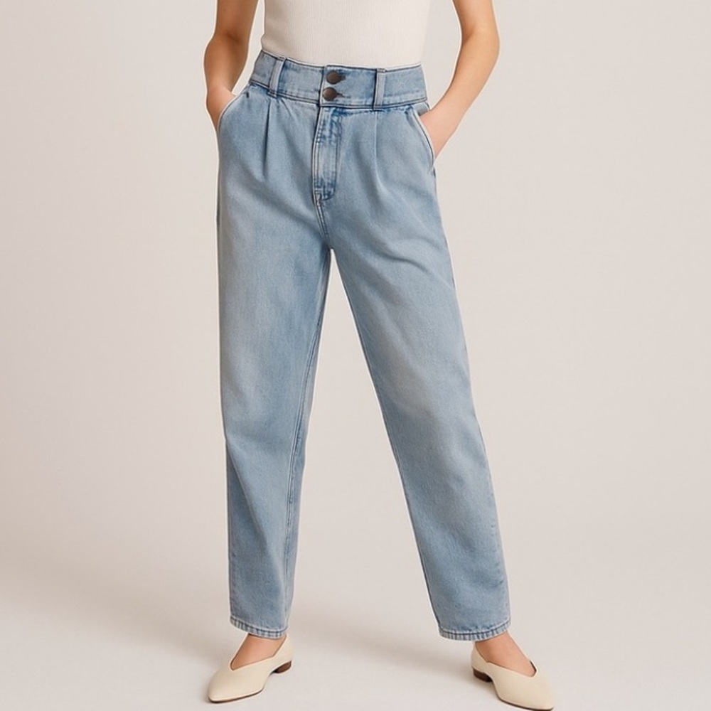 IRO Light Wash Loose Fit Straight Leg Jean